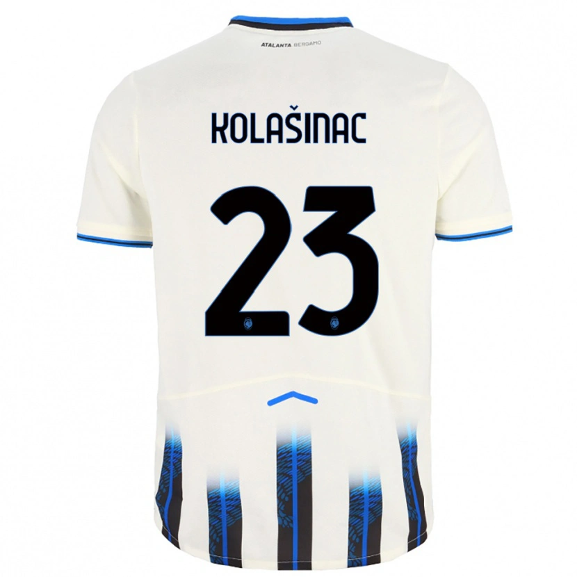 Danxen Herren Sead Kolasinac #23 Weiß Blau Auswärtstrikot Trikot 2025/26 T-Shirt Schweiz
