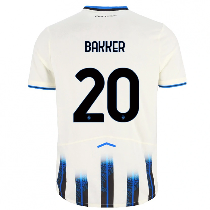 Danxen Herren Mitchel Bakker #20 Weiß Blau Auswärtstrikot Trikot 2025/26 T-Shirt Schweiz