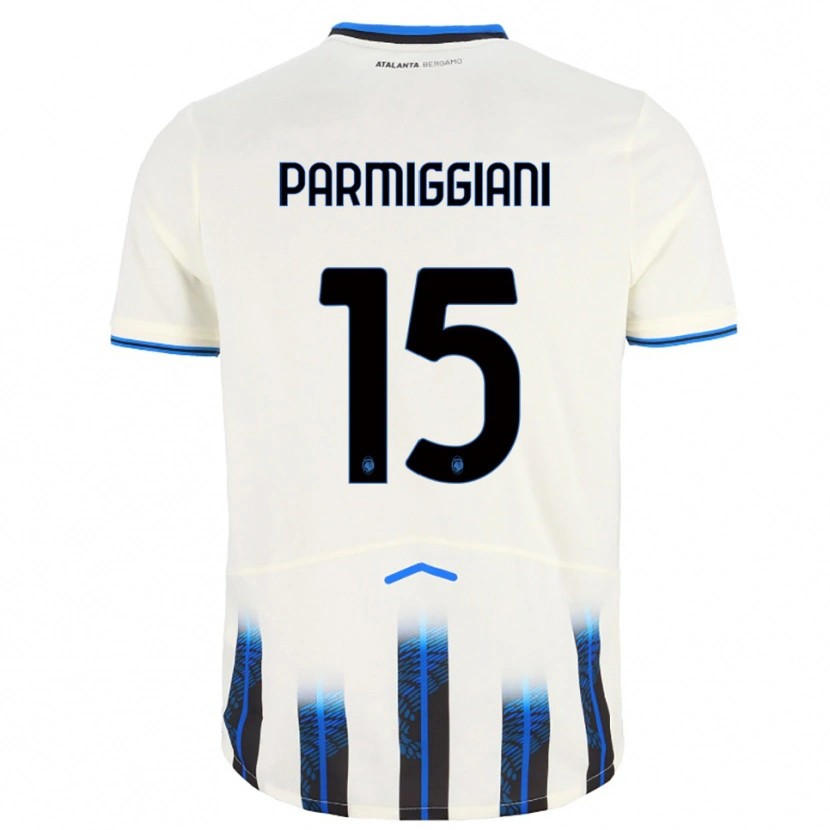 Danxen Herren Pietro Parmiggiani #15 Weiß Blau Auswärtstrikot Trikot 2025/26 T-Shirt Schweiz