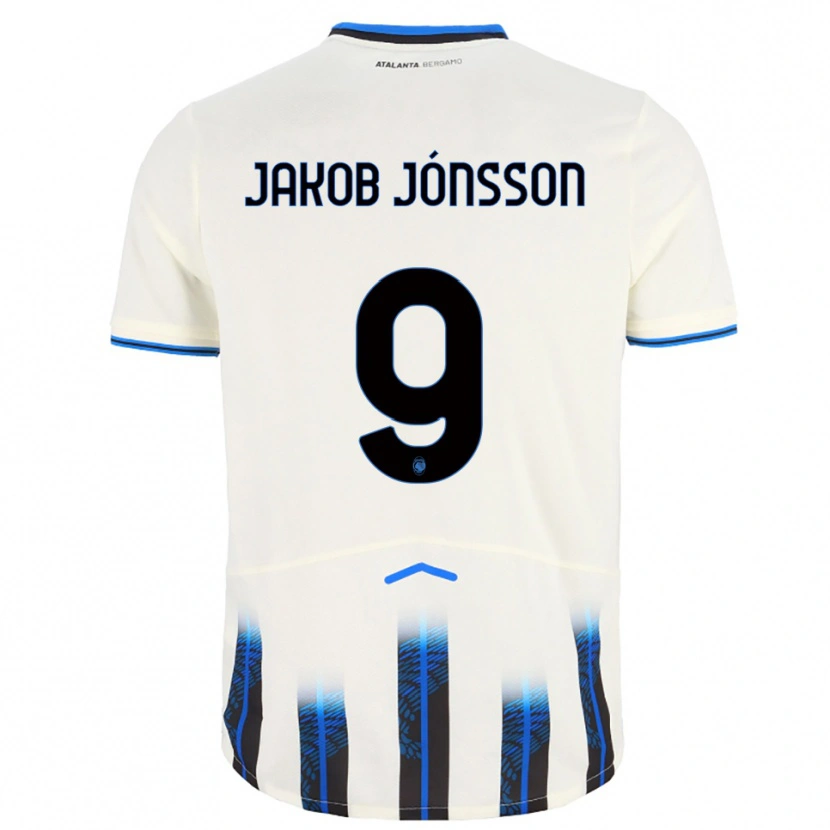 Danxen Herren Birkir Jakob Jónsson #9 Weiß Blau Auswärtstrikot Trikot 2025/26 T-Shirt Schweiz