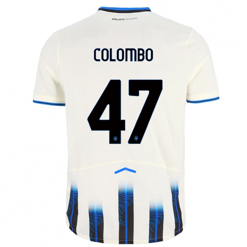 Danxen Herren Matteo Colombo #47 Weiß Blau Auswärtstrikot Trikot 2025/26 T-Shirt Schweiz