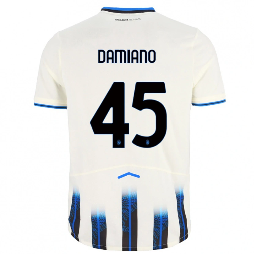 Danxen Herren Vincenzo Damiano #45 Weiß Blau Auswärtstrikot Trikot 2025/26 T-Shirt Schweiz