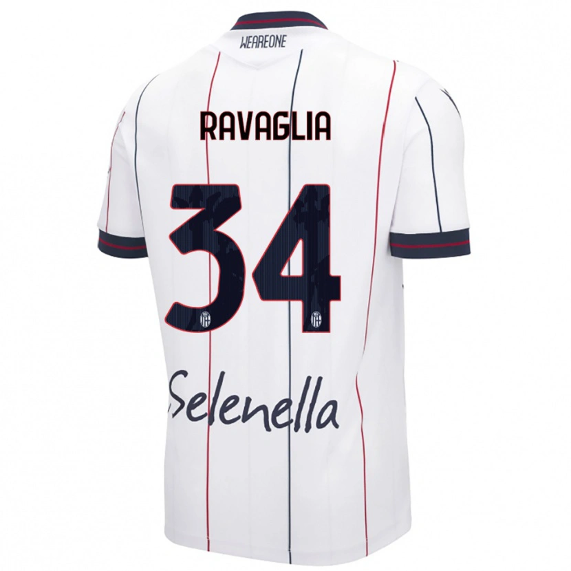 Danxen Herren Federico Ravaglia #34 Weiß Königsblau Auswärtstrikot Trikot 2025/26 T-Shirt Schweiz