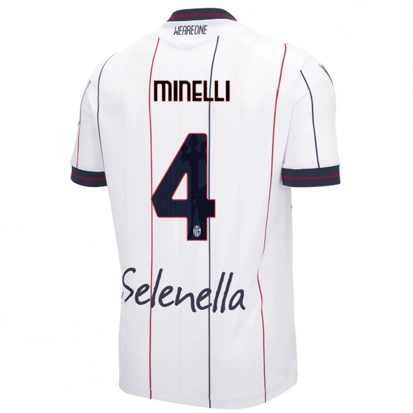 Danxen Herren Leo Minelli #4 Weiß Königsblau Auswärtstrikot Trikot 2025/26 T-Shirt Schweiz