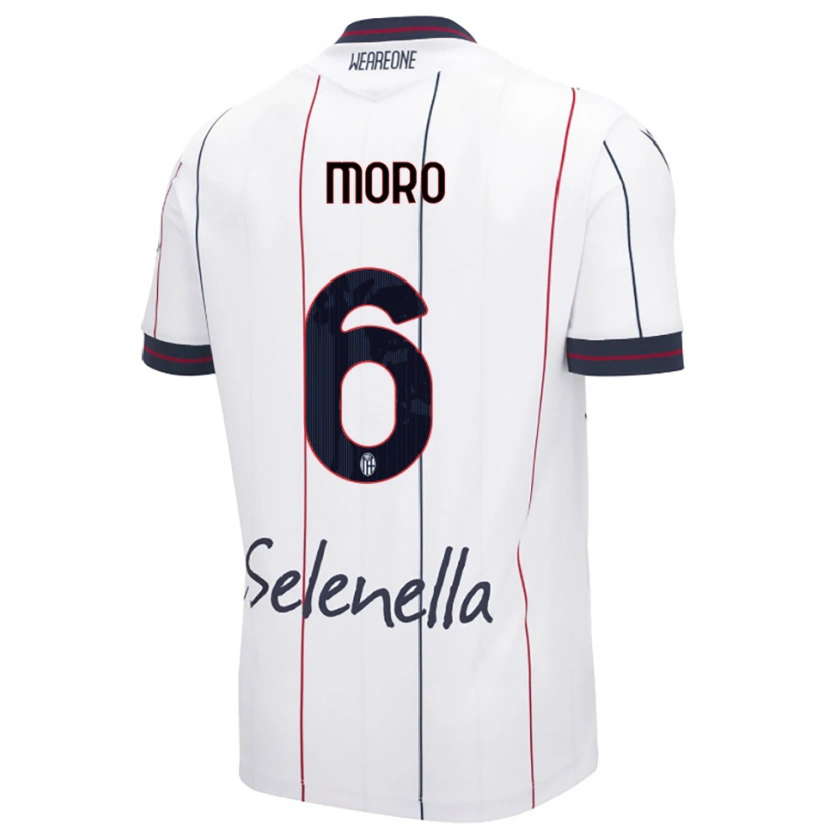 Danxen Herren Nikola Moro #6 Weiß Königsblau Auswärtstrikot Trikot 2025/26 T-Shirt Schweiz