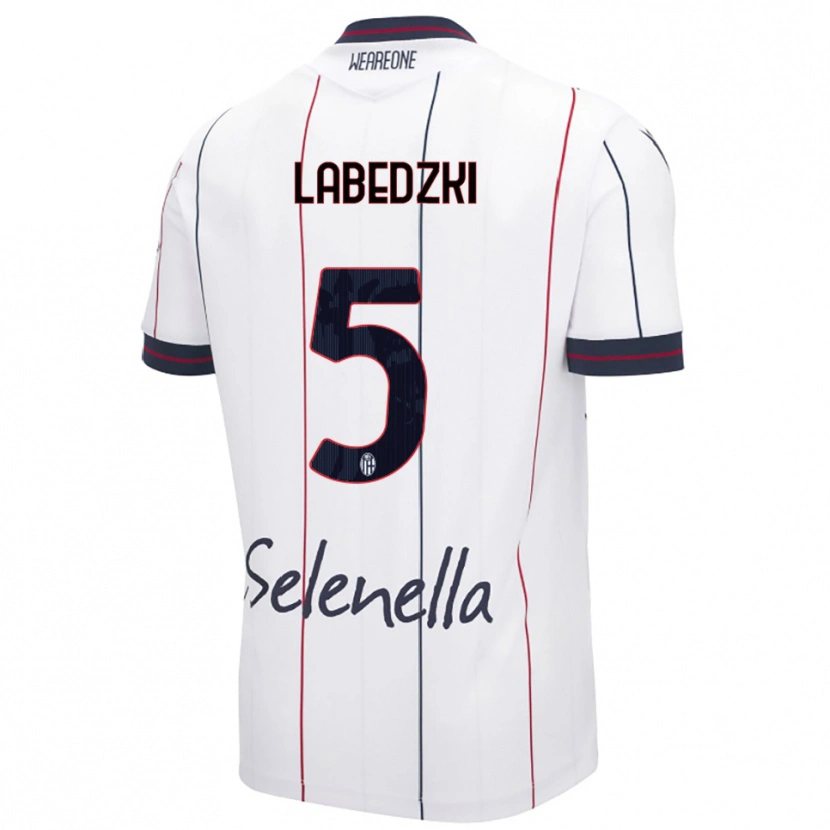 Danxen Herren Jan Labedzki #5 Weiß Königsblau Auswärtstrikot Trikot 2025/26 T-Shirt Schweiz