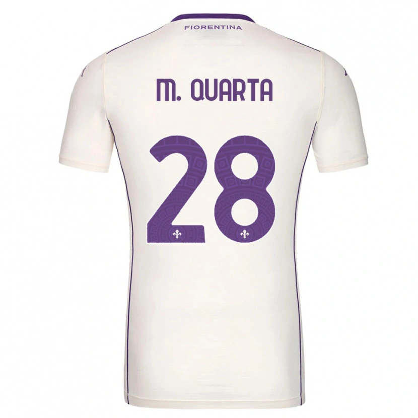 Danxen Herren Lucas Martinez Quarta #28 Weiß Lila Rot Auswärtstrikot Trikot 2025/26 T-Shirt Schweiz