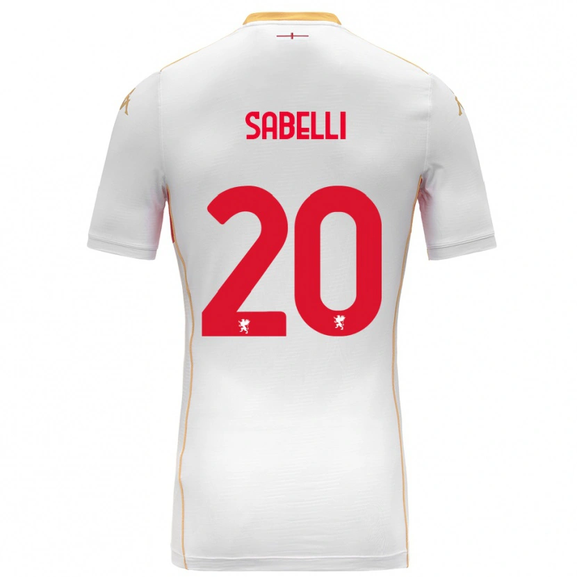 Danxen Herren Stefano Sabelli #20 Weiß Rot Auswärtstrikot Trikot 2025/26 T-Shirt Schweiz