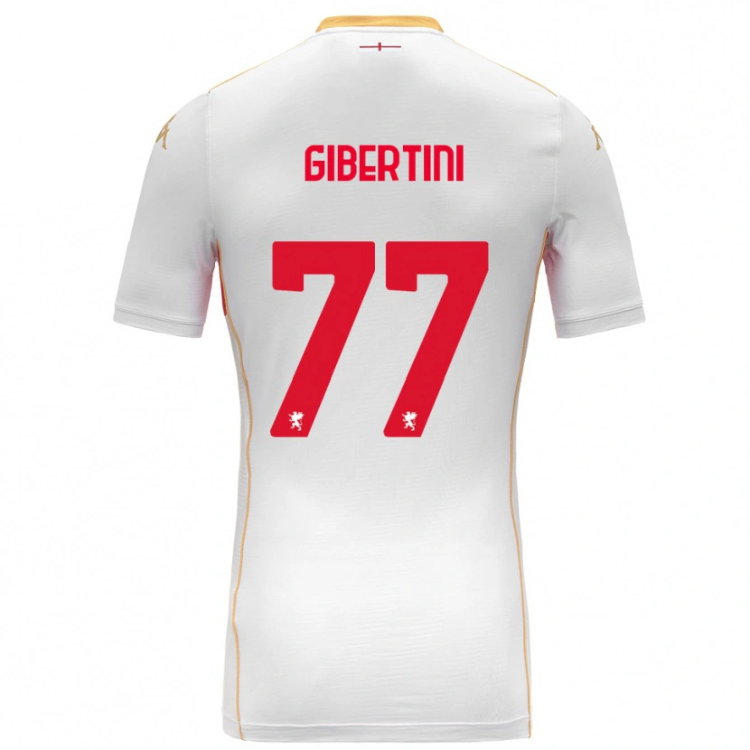 Danxen Herren Matteo Gibertini #77 Weiß Rot Auswärtstrikot Trikot 2025/26 T-Shirt Schweiz
