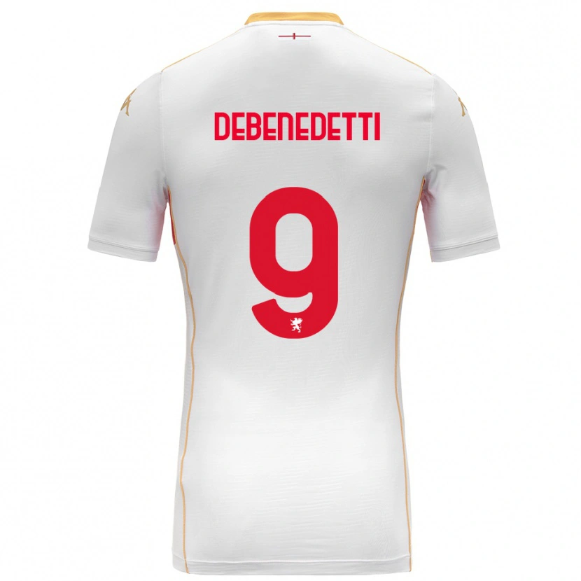 Danxen Herren Alessandro Debenedetti #9 Weiß Rot Auswärtstrikot Trikot 2025/26 T-Shirt Schweiz