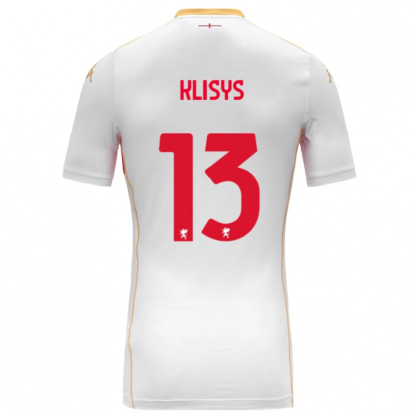 Danxen Herren Lukas Klišys #13 Weiß Rot Auswärtstrikot Trikot 2025/26 T-Shirt Schweiz