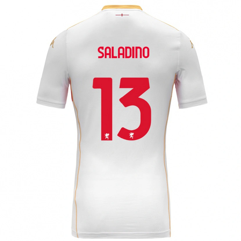 Danxen Herren Luca Saladino #13 Weiß Rot Auswärtstrikot Trikot 2025/26 T-Shirt Schweiz