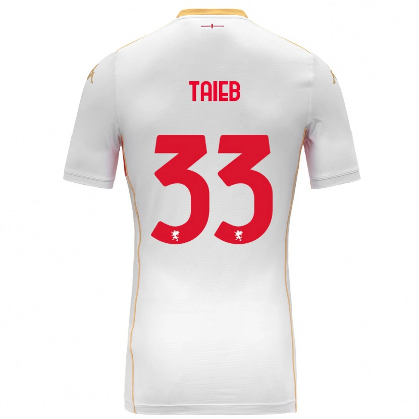 Danxen Herren Chad Taieb #33 Weiß Rot Auswärtstrikot Trikot 2025/26 T-Shirt Schweiz