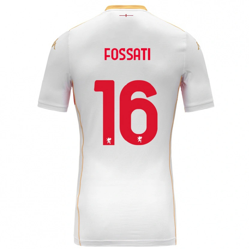 Danxen Herren Daniel Fossati #16 Weiß Rot Auswärtstrikot Trikot 2025/26 T-Shirt Schweiz