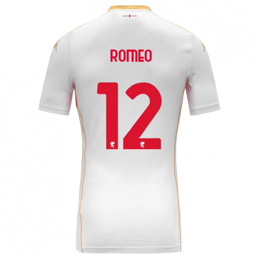 Danxen Herren Emanuele Romeo #12 Weiß Rot Auswärtstrikot Trikot 2025/26 T-Shirt Schweiz