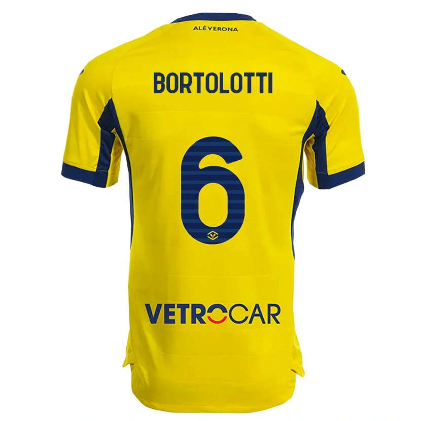 Danxen Herren Marco Bortolotti #6 Gelb Marineblau Auswärtstrikot Trikot 2025/26 T-Shirt Schweiz