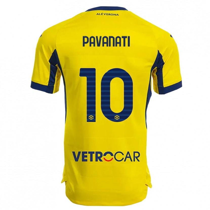 Danxen Herren Alessandro Pavanati #10 Gelb Marineblau Auswärtstrikot Trikot 2025/26 T-Shirt Schweiz