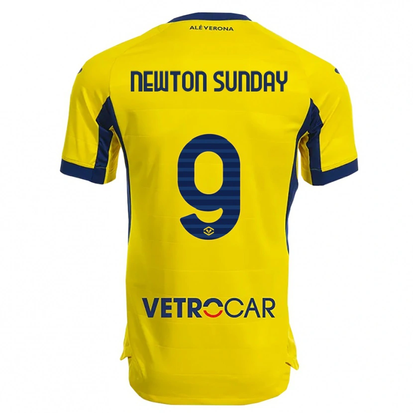 Danxen Herren Eloghosa Newton Sunday #9 Gelb Marineblau Auswärtstrikot Trikot 2025/26 T-Shirt Schweiz