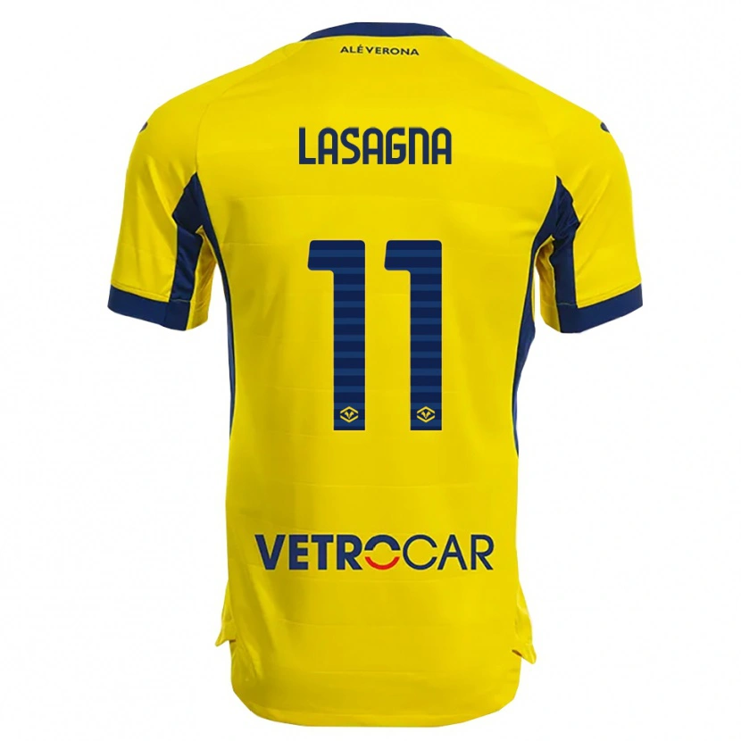 Danxen Herren Kevin Lasagna #11 Gelb Marineblau Auswärtstrikot Trikot 2025/26 T-Shirt Schweiz