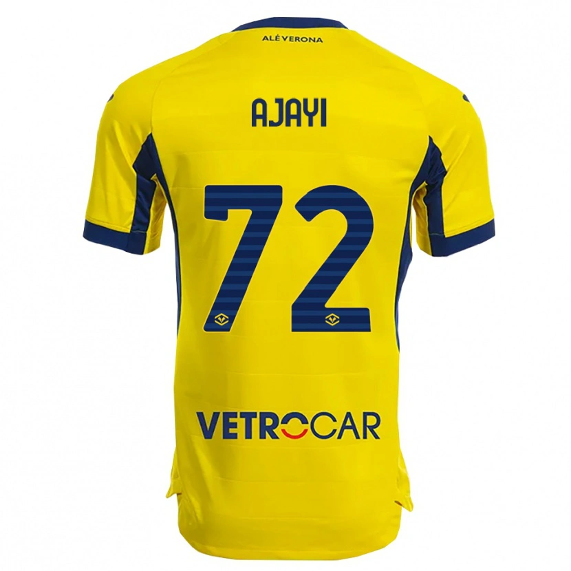 Danxen Herren Junior Ajayi #72 Gelb Marineblau Auswärtstrikot Trikot 2025/26 T-Shirt Schweiz