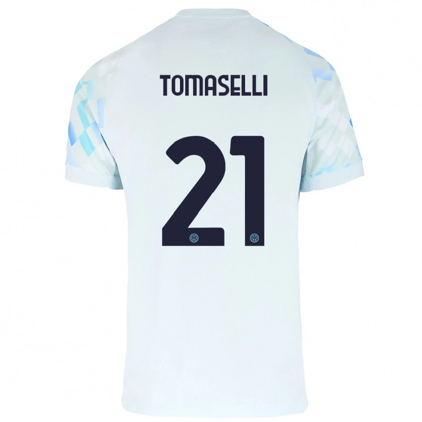 Danxen Herren Martina Tomaselli #21 Weiß Blau Auswärtstrikot Trikot 2025/26 T-Shirt Schweiz
