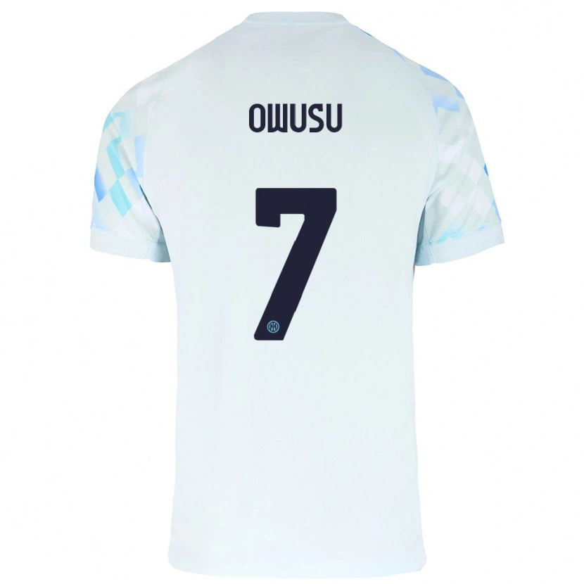 Danxen Herren Enoch Owusu #7 Weiß Blau Auswärtstrikot Trikot 2025/26 T-Shirt Schweiz