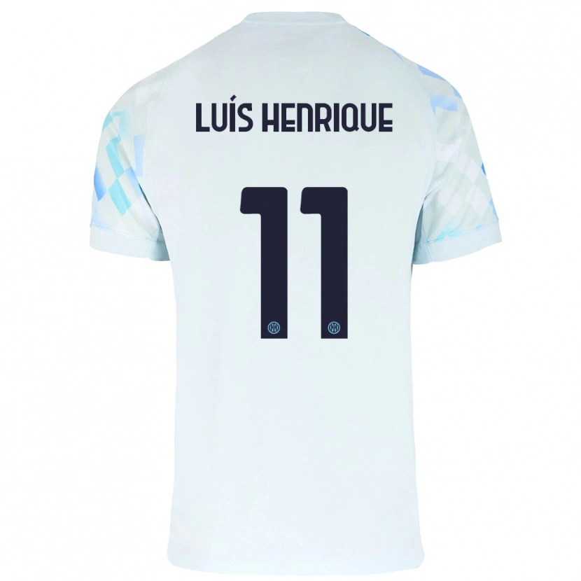 Danxen Herren Luis Henrique #11 Weiß Blau Auswärtstrikot Trikot 2025/26 T-Shirt Schweiz