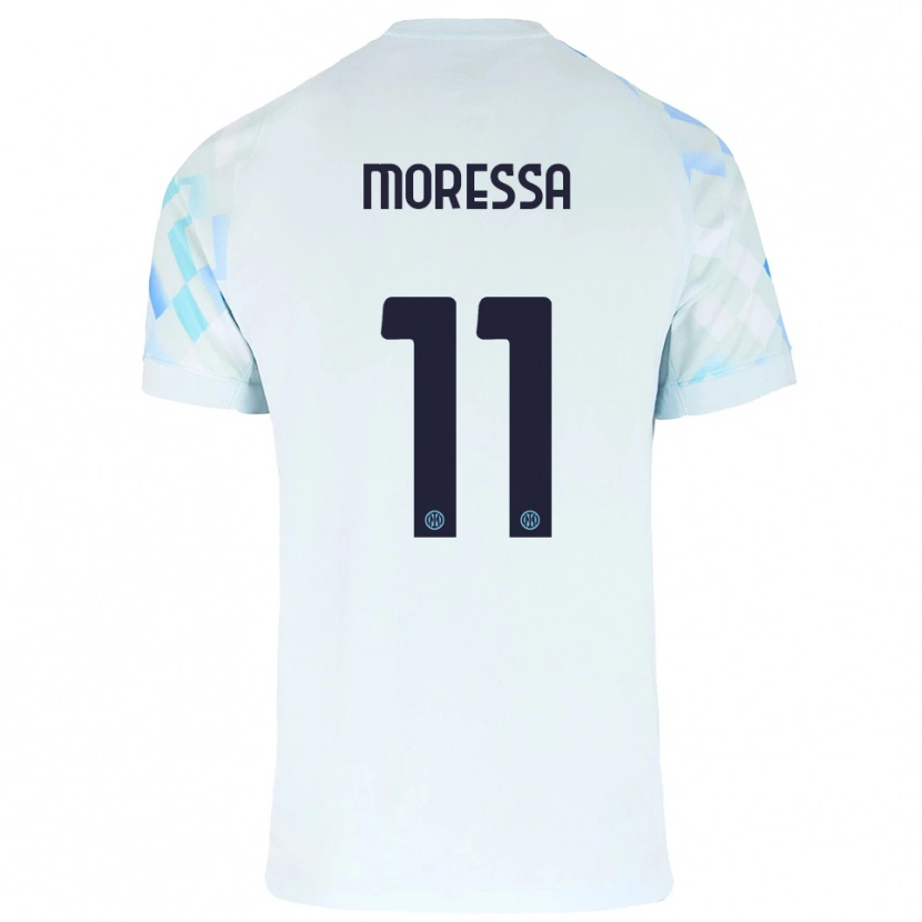 Danxen Herren Kevin Moressa #11 Weiß Blau Auswärtstrikot Trikot 2025/26 T-Shirt Schweiz