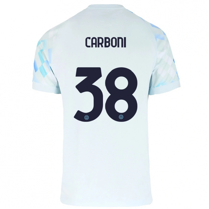 Danxen Herren Valentin Carboni #38 Weiß Blau Auswärtstrikot Trikot 2025/26 T-Shirt Schweiz