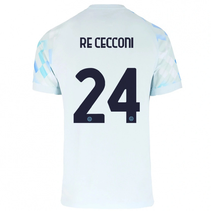 Danxen Herren Gabriele Re Cecconi #24 Weiß Blau Auswärtstrikot Trikot 2025/26 T-Shirt Schweiz