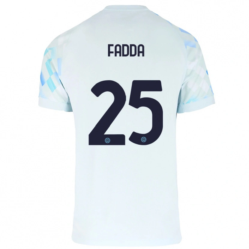 Danxen Herren Paola Fadda #25 Weiß Blau Auswärtstrikot Trikot 2025/26 T-Shirt Schweiz