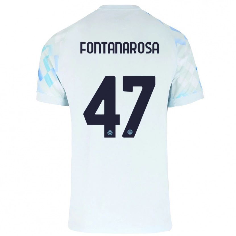 Danxen Herren Alessandro Fontanarosa #47 Weiß Blau Auswärtstrikot Trikot 2025/26 T-Shirt Schweiz