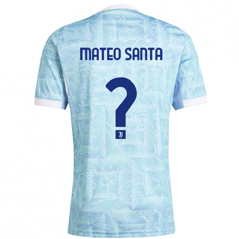 Danxen Herren Mateo Santa Maria #0 Himmelblau Gelb Auswärtstrikot Trikot 2025/26 T-Shirt Schweiz