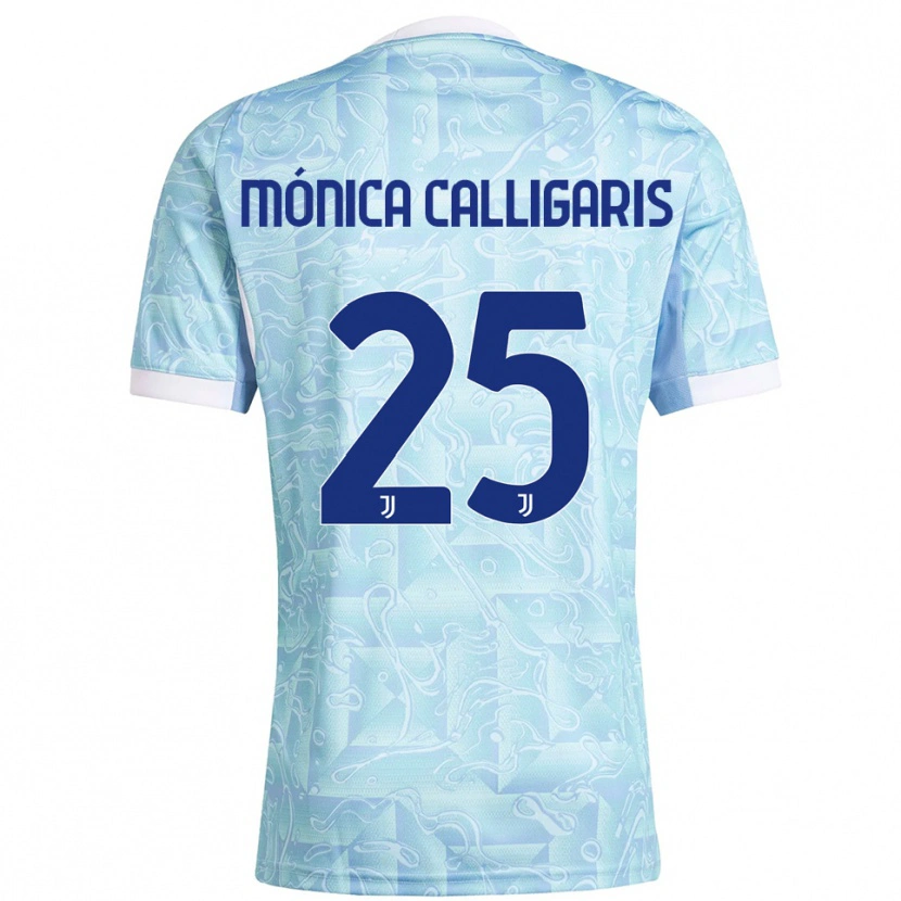 Danxen Herren Viola Mónica Calligaris #25 Himmelblau Gelb Auswärtstrikot Trikot 2025/26 T-Shirt Schweiz