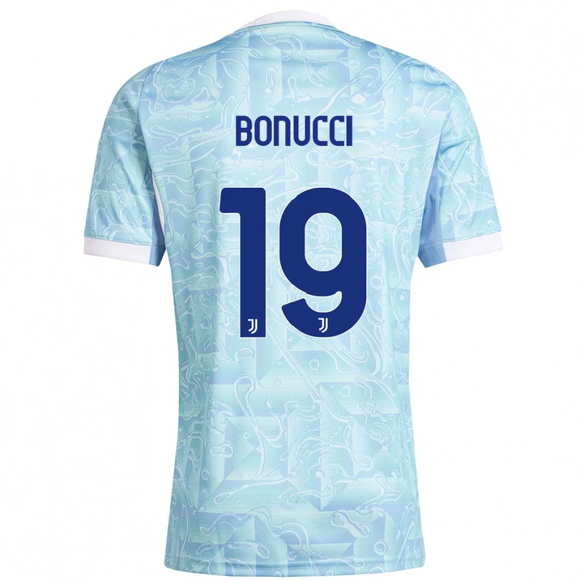 Danxen Herren Leonardo Bonucci #19 Himmelblau Gelb Auswärtstrikot Trikot 2025/26 T-Shirt Schweiz
