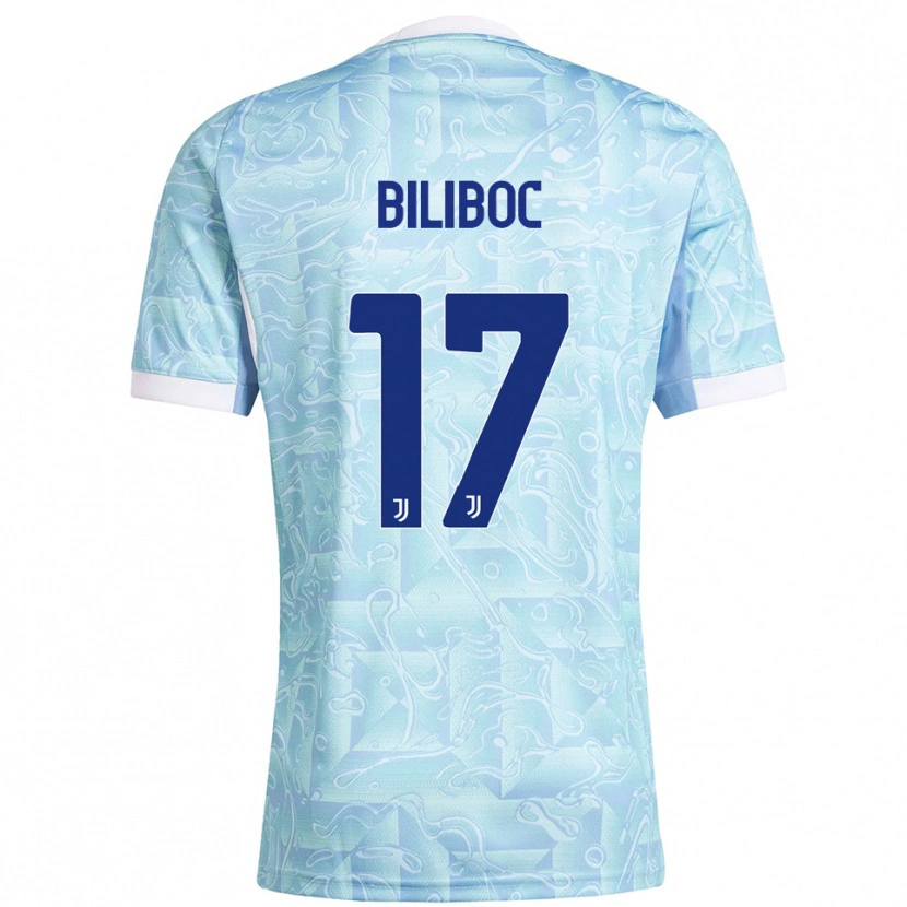 Danxen Herren Lorenzo Biliboc #17 Himmelblau Gelb Auswärtstrikot Trikot 2025/26 T-Shirt Schweiz