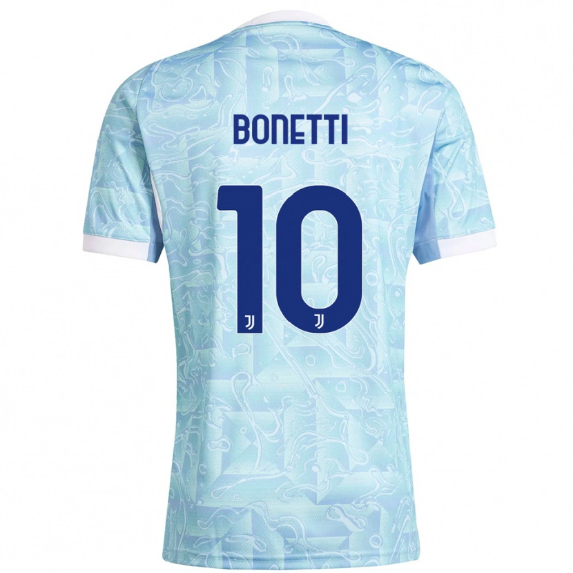 Danxen Herren Andrea Bonetti #10 Himmelblau Gelb Auswärtstrikot Trikot 2025/26 T-Shirt Schweiz