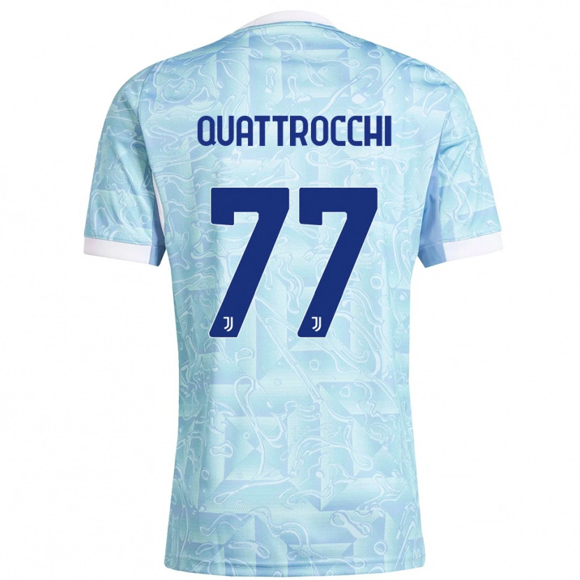 Danxen Herren Juan Ignacio Quattrocchi #77 Himmelblau Gelb Auswärtstrikot Trikot 2025/26 T-Shirt Schweiz