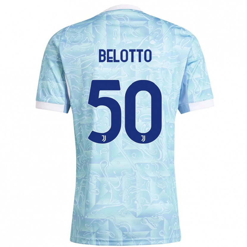 Danxen Herren Soledad Belotto #50 Himmelblau Gelb Auswärtstrikot Trikot 2025/26 T-Shirt Schweiz