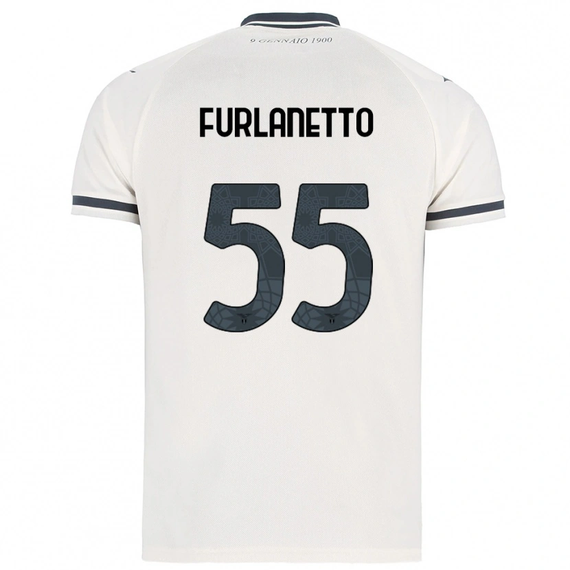 Danxen Herren Alessio Furlanetto #55 Weiß Marineblau Auswärtstrikot Trikot 2025/26 T-Shirt Schweiz