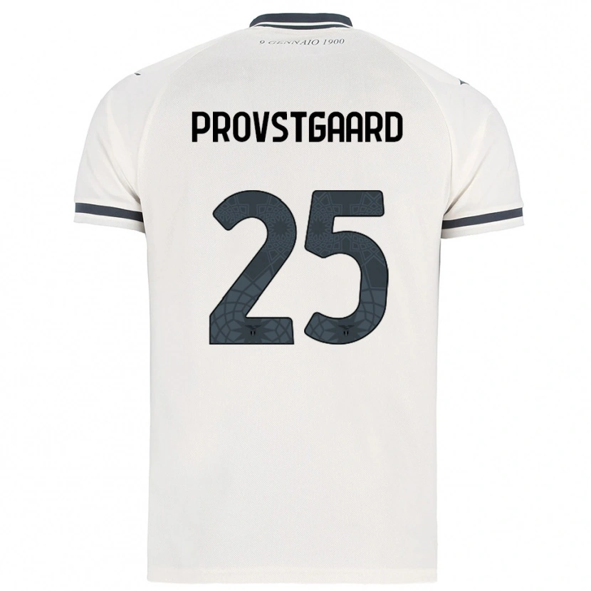 Danxen Herren Oliver Provstgaard #25 Weiß Marineblau Auswärtstrikot Trikot 2025/26 T-Shirt Schweiz