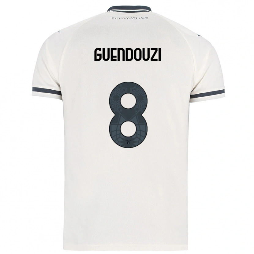 Danxen Herren Mattéo Guendouzi #8 Weiß Marineblau Auswärtstrikot Trikot 2025/26 T-Shirt Schweiz