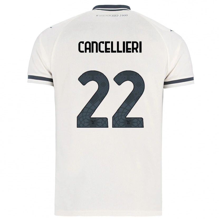 Danxen Herren Matteo Cancellieri #22 Weiß Marineblau Auswärtstrikot Trikot 2025/26 T-Shirt Schweiz