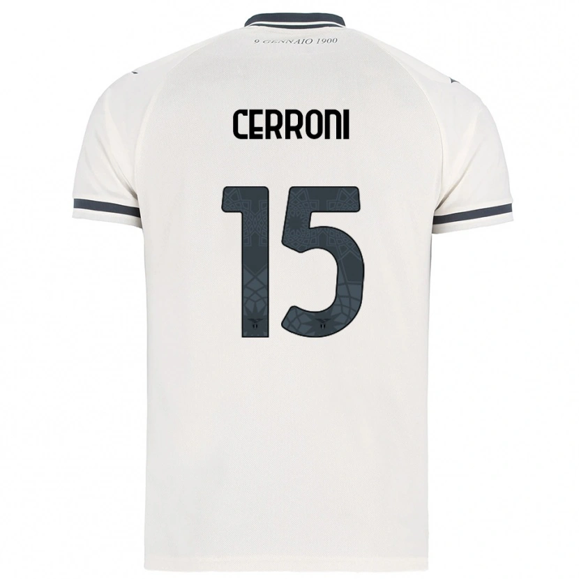 Danxen Herren Leonardo Cerroni #15 Weiß Marineblau Auswärtstrikot Trikot 2025/26 T-Shirt Schweiz