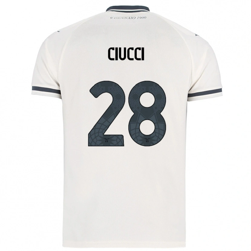 Danxen Herren Federico Ciucci #28 Weiß Marineblau Auswärtstrikot Trikot 2025/26 T-Shirt Schweiz