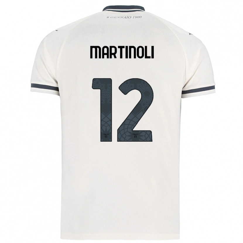 Danxen Herren Elettra Martinoli #12 Weiß Marineblau Auswärtstrikot Trikot 2025/26 T-Shirt Schweiz