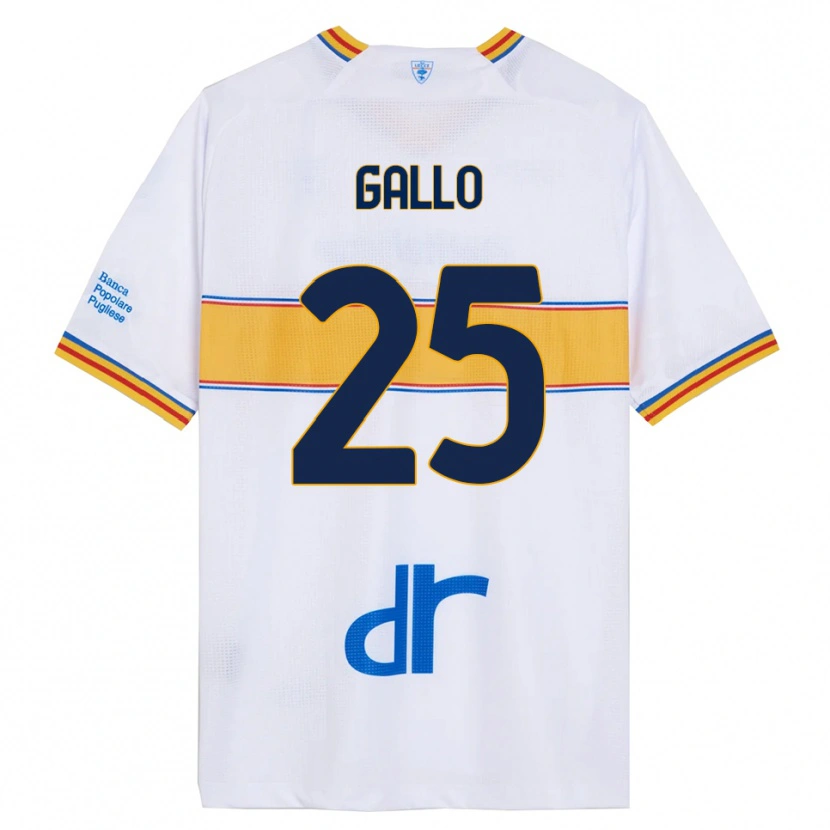 Danxen Herren Antonino Gallo #25 Weiß Gelb Auswärtstrikot Trikot 2025/26 T-Shirt Schweiz