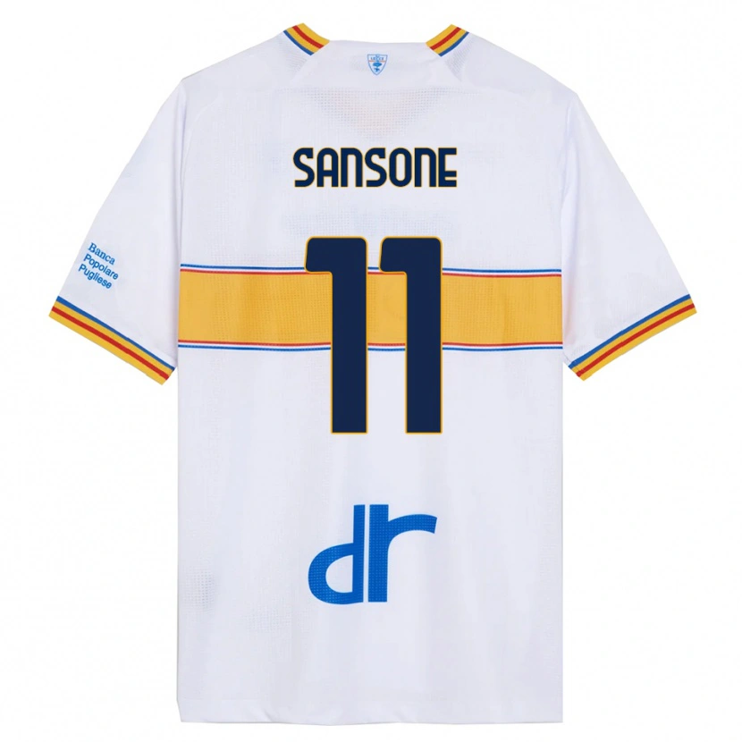 Danxen Herren Nicola Sansone #11 Weiß Gelb Auswärtstrikot Trikot 2025/26 T-Shirt Schweiz