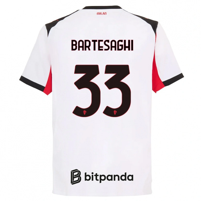 Danxen Herren Davide Bartesaghi #33 Weiß Schwarz Auswärtstrikot Trikot 2025/26 T-Shirt Schweiz