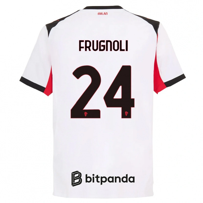 Danxen Herren Leonardo Frugnoli #24 Weiß Schwarz Auswärtstrikot Trikot 2025/26 T-Shirt Schweiz